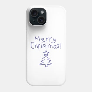 Merry Christmas Tree Minimal Phone Case