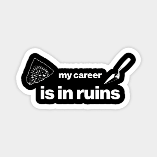 My career is in ruins - Funny Archaeology Paleontology Profession Magnet