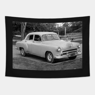 Car in Cuba Tapestry