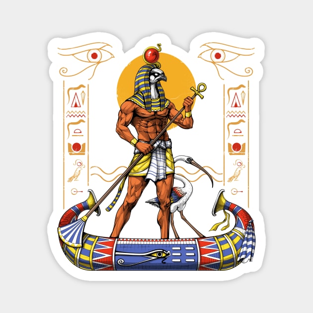 Egyptian God Ra Magnet by underheaven