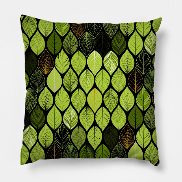 Leaf Pattern Pillow by trendybestgift