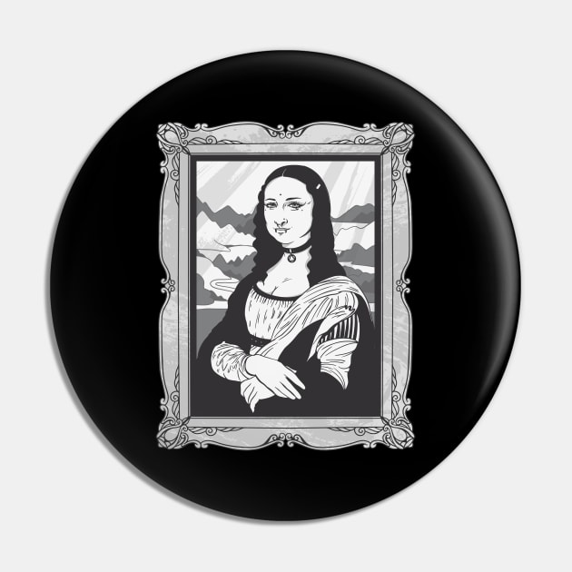 GOTHIC MONA LISA Pin by Bombastik