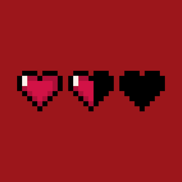 Video Game Hearts – Half Health by ExtraMedium