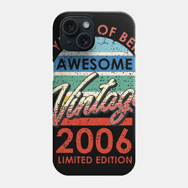 14 Years of Being Awesome Vintage 2006 Limited Edition Phone Case by simplecreatives