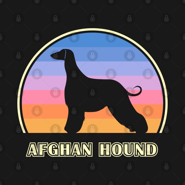 Afghan Hound Vintage Sunset Dog by millersye