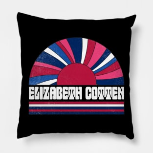 Elizabeth Proud Name Personalized Retro Flowers Beautiful Pillow