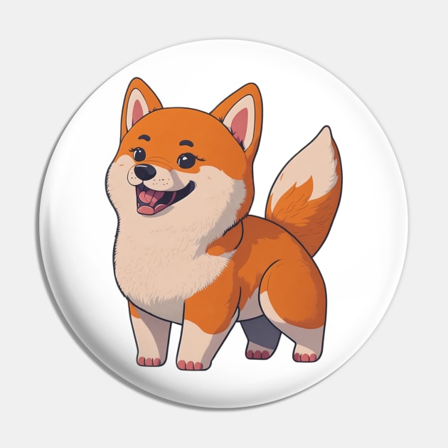 Akita Dog Funny Pin by charm3596