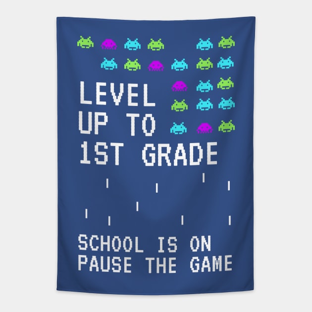 Level up to Third Grade back to School kids Clothing Tapestry by Syressence