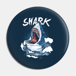 Shark scream Pin