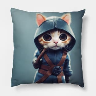 Ninja Cat Toy Pillow