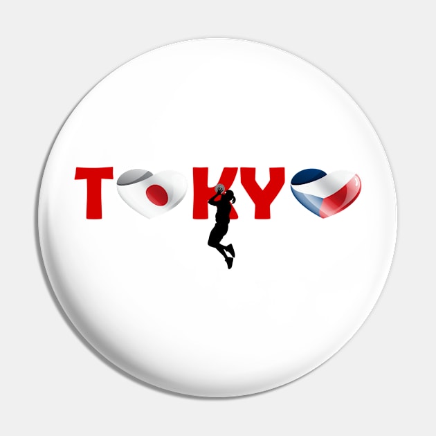 Basketball in Tokyo - team Czechia (CZ) Pin by ArtDesignDE