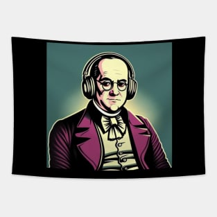 Money Moves Ben Franklin Retro Headphones Tapestry