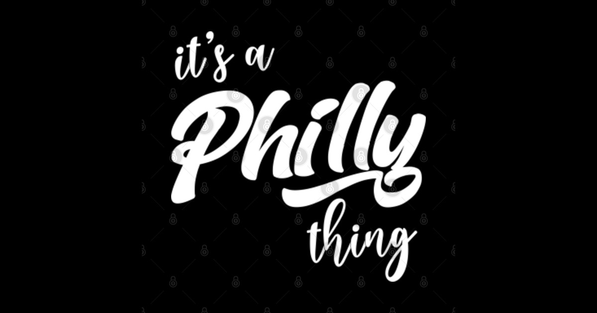 It's A Philly Thing Typography Its A Philly Thing Sticker TeePublic