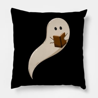 Ghost Reading Book Pillow