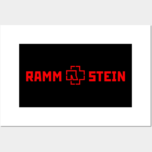 Rammstein, red logo, flag