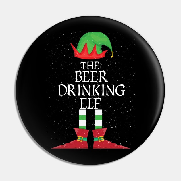 BEER DRINKING Elf Family Matching Christmas Group Funny Gift Pin by kamahashirt