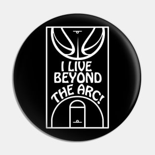 Basketball 3 Point Shooter Beyond the Arc Three Pointer Pin