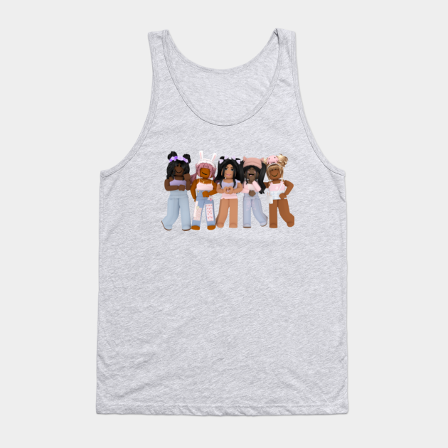 Roblox Girls Pink And Lavender - Roblox - Tank Top | Teepublic Roblox Girls Pink And Lavender - Roblox - Tank Top | Teepublic