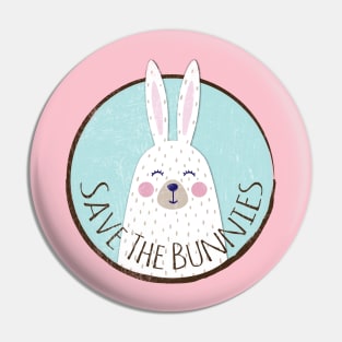 Save The Bunnies Pin