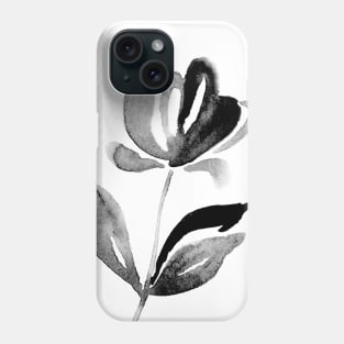 Happy Floral BW Full Size Image Phone Case