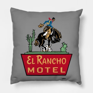 El Rancho Motel Sign Pillow