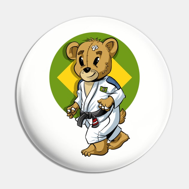 BJJ Kids Mascot Pin by Black Tee Inc