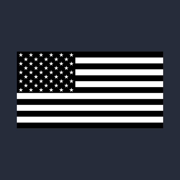 US Flag (B&W) by MacGordonsEmporium