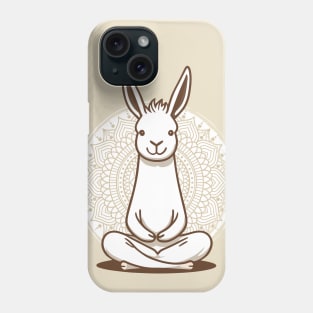 Llama meditation Phone Case
