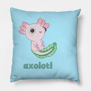 Axolotl with Name Pillow