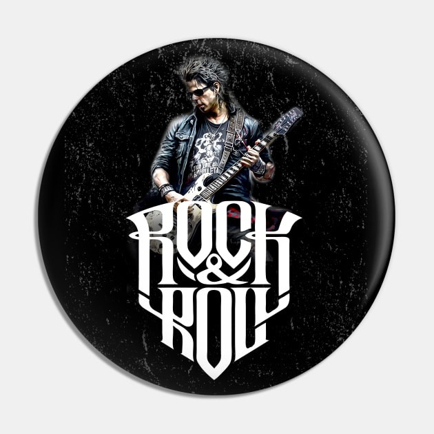 Rock and Roll: Guitarist No 2 Pin by Puff Sumo