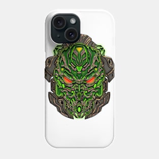 Glowing cyberpunk  mask Phone Case