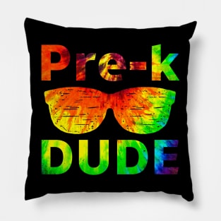 Kids Pre-K Dude First Day of School Funny Back to School Boys Gifts Pillow