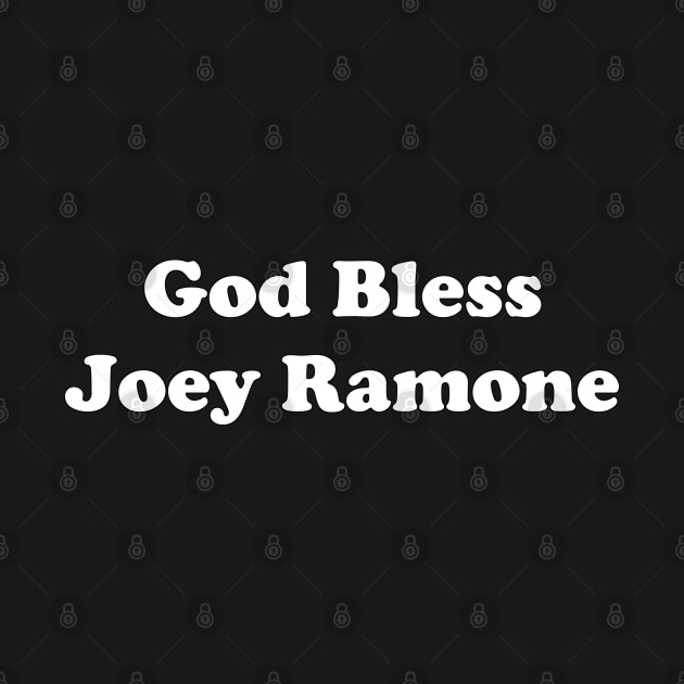 God Bless Joey Ramone (B&W) by CaptainOceanSkydive