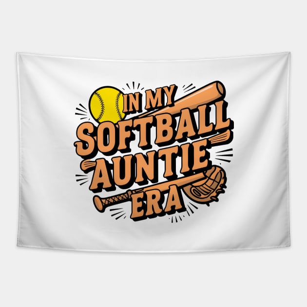 Proud Softball Auntie In My Softball Auntie Era For Tapestry by Pikalaolamotor