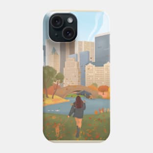 Fall in New York city Phone Case