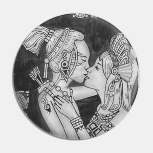 Mayan couple Pin