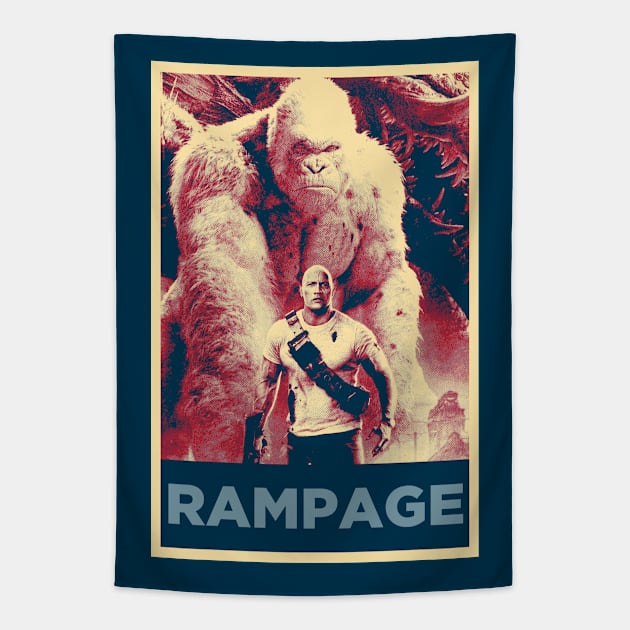 Rampage Hope Tapestry by TEEVEETEES