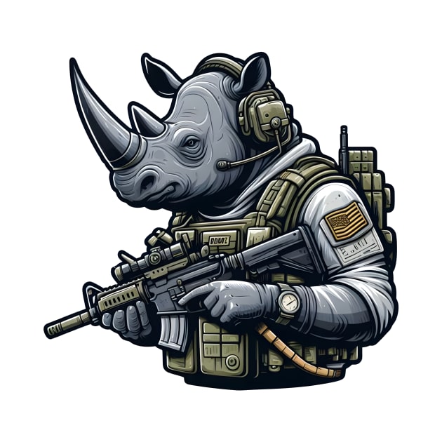 Tactical Rhino by Rawlifegraphic