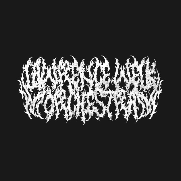 Lawrence Welk Orchestra black metal logo (white) by toadyco