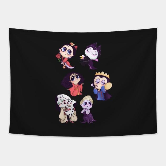 Cute Villain Ladies Tapestry by ArtInPi