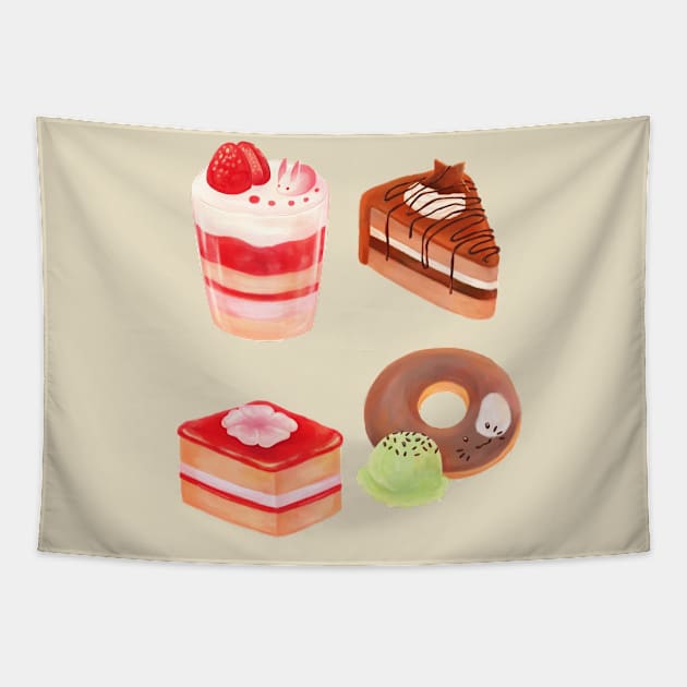 Desserts Tapestry by Kihori