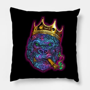 Neon Gorilla King Pillow