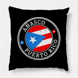 Añasco Puerto Rico Puerto Rican Pride Flag Pillow