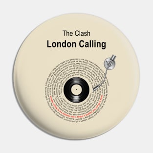 LONDON CALLING LYRICS ILLUSTRATIONS Pin