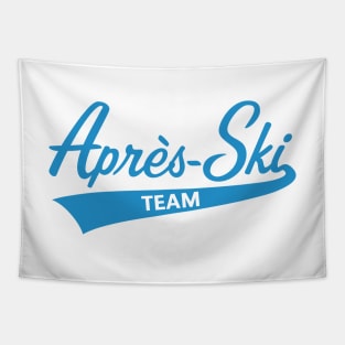 Après-Ski – Team (Lettering / Apres Ski / Apresski / Blue) Tapestry