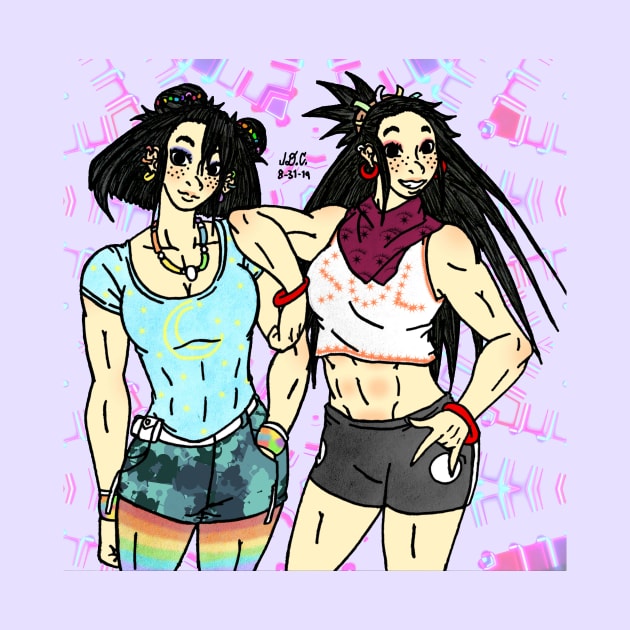 Twin Ravers by TeeJay93