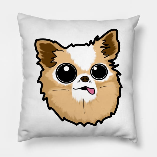 Old Kawaï Chihuahua Pillow by FattoAMano