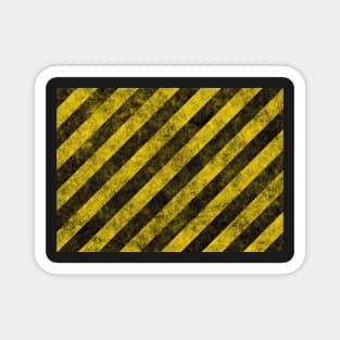 Hazard Stripes - Never Lose Things Again Magnet