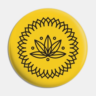 Circle Lotus Design Pin