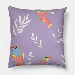 floral and birds elements Pillow